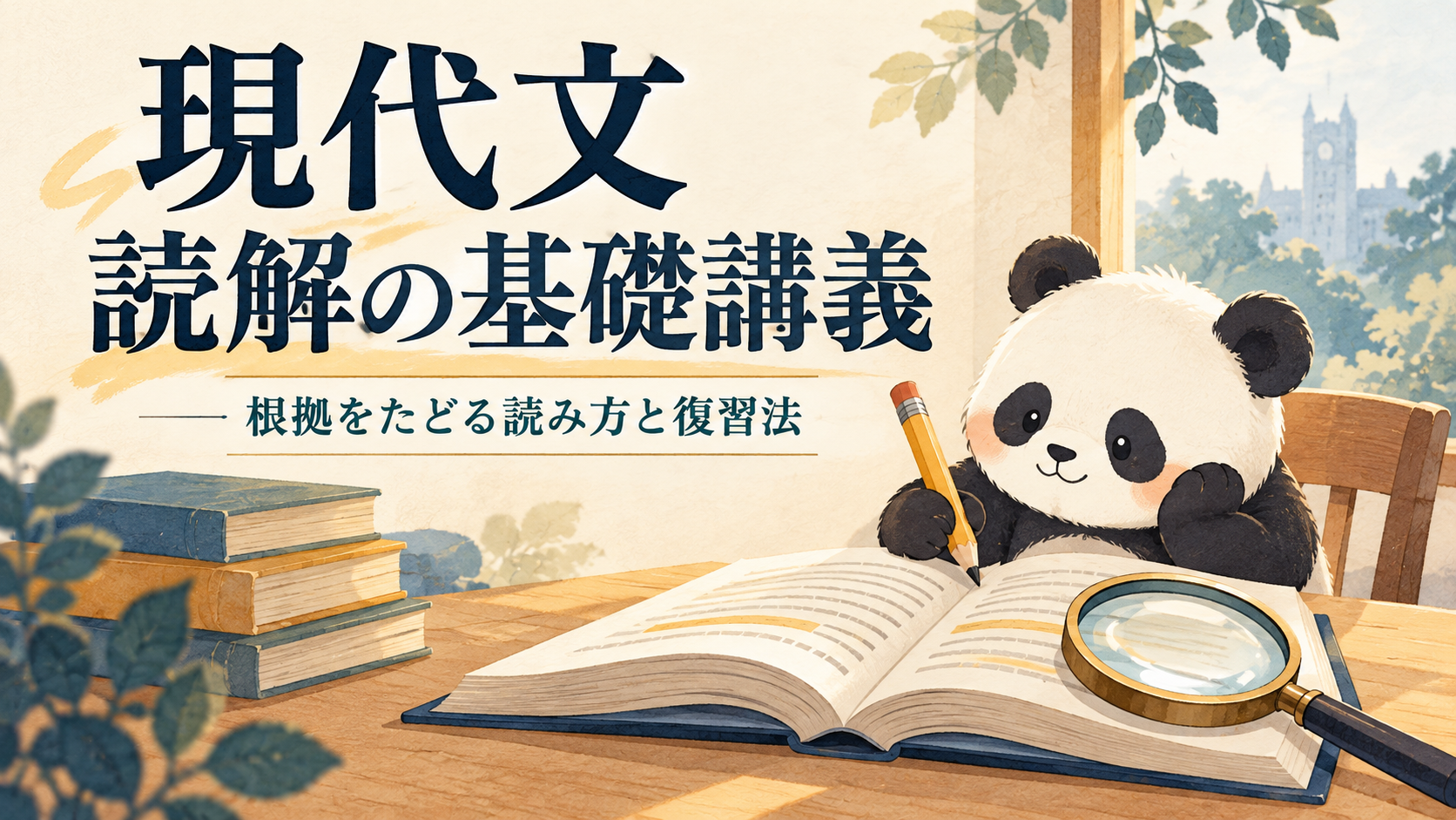 現代文の根拠をたどる読み方と復習法のアイキャッチ