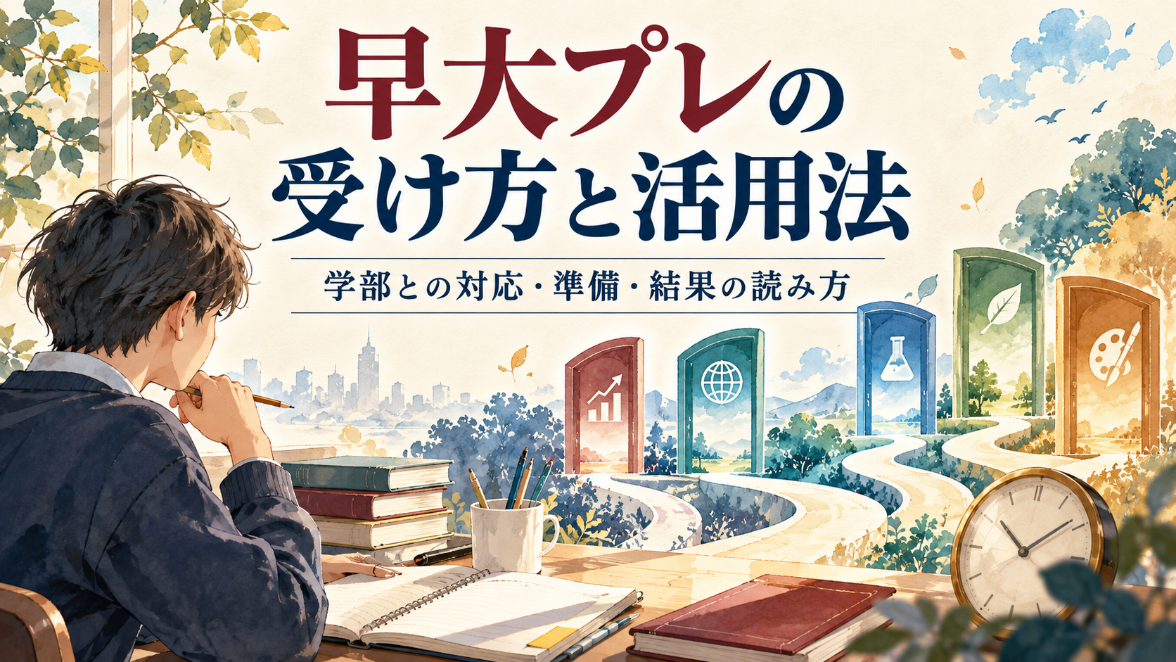 早大プレの受け方と活用法を表すアイキャッチ