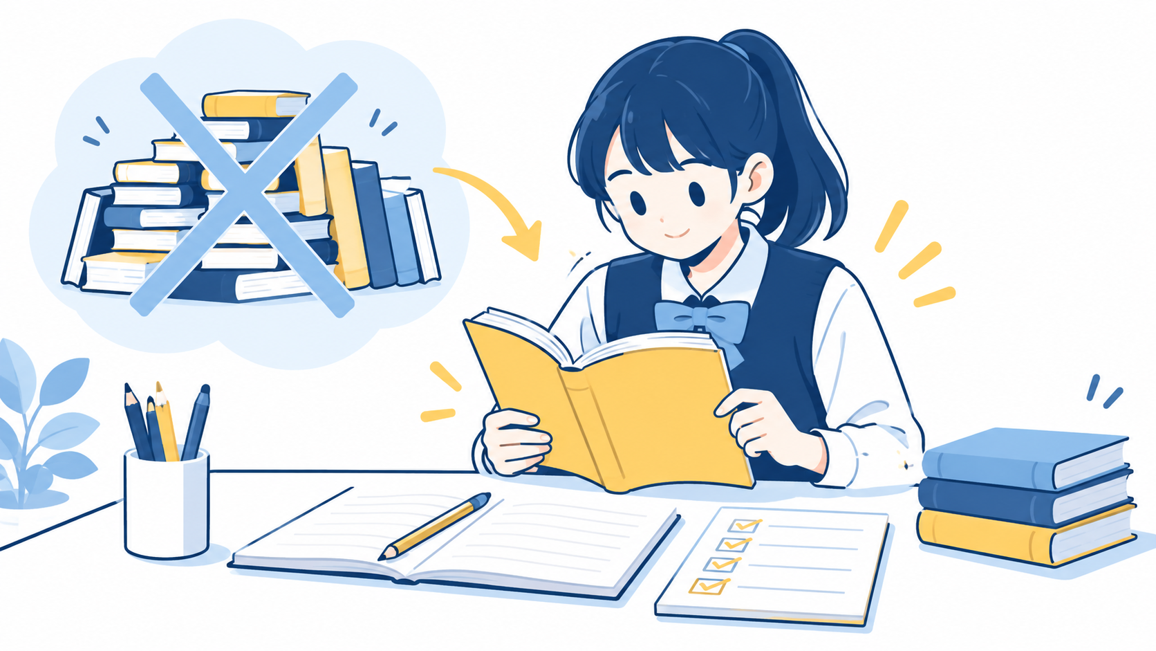 教材を絞り、必要な支援だけを選んで予算を整える学習机